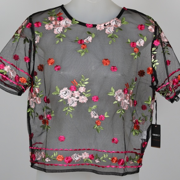 See Through Floral Shirt - Picture 1 of 4